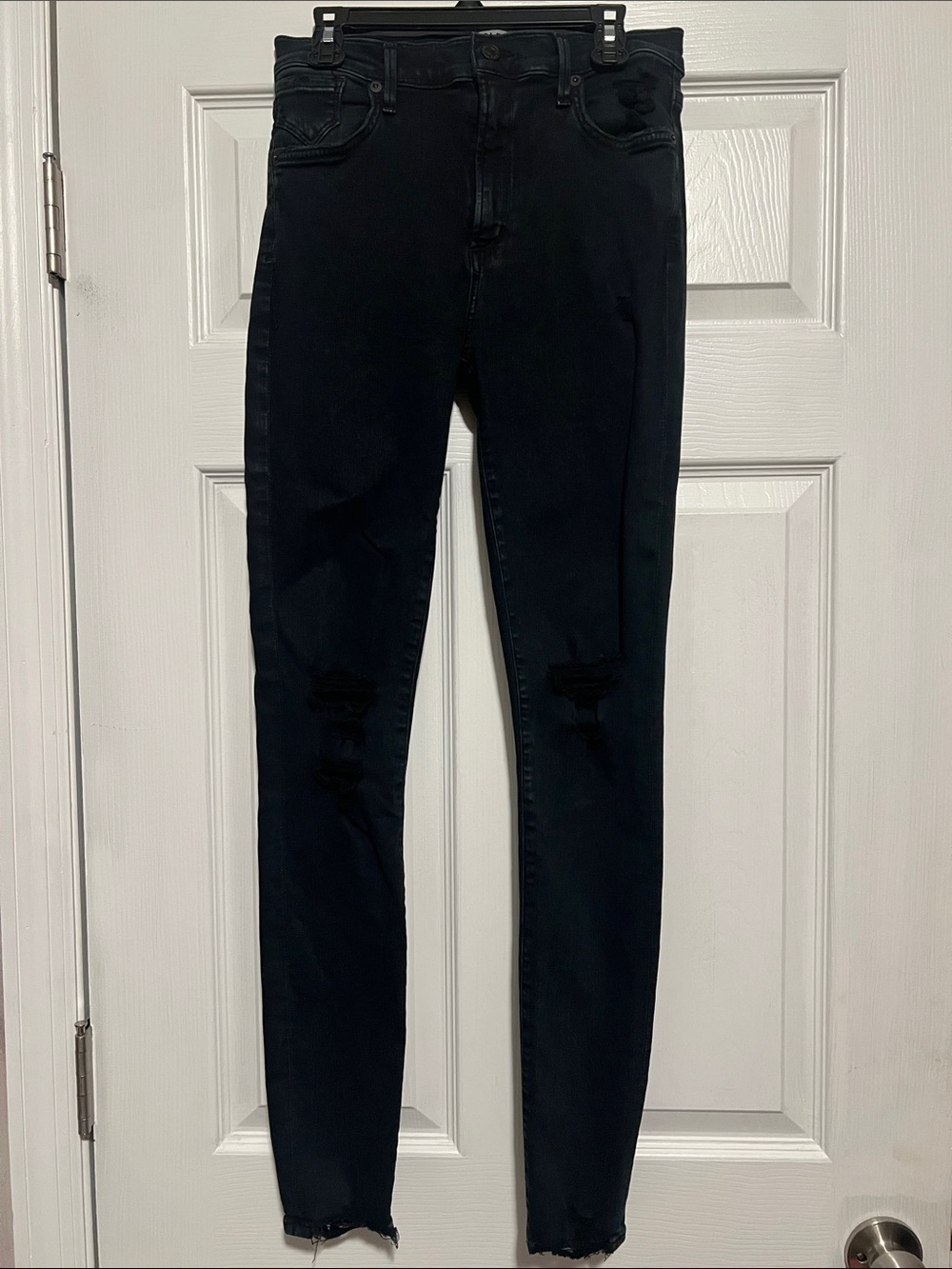 Agolde Black Skinny distressed Jeans